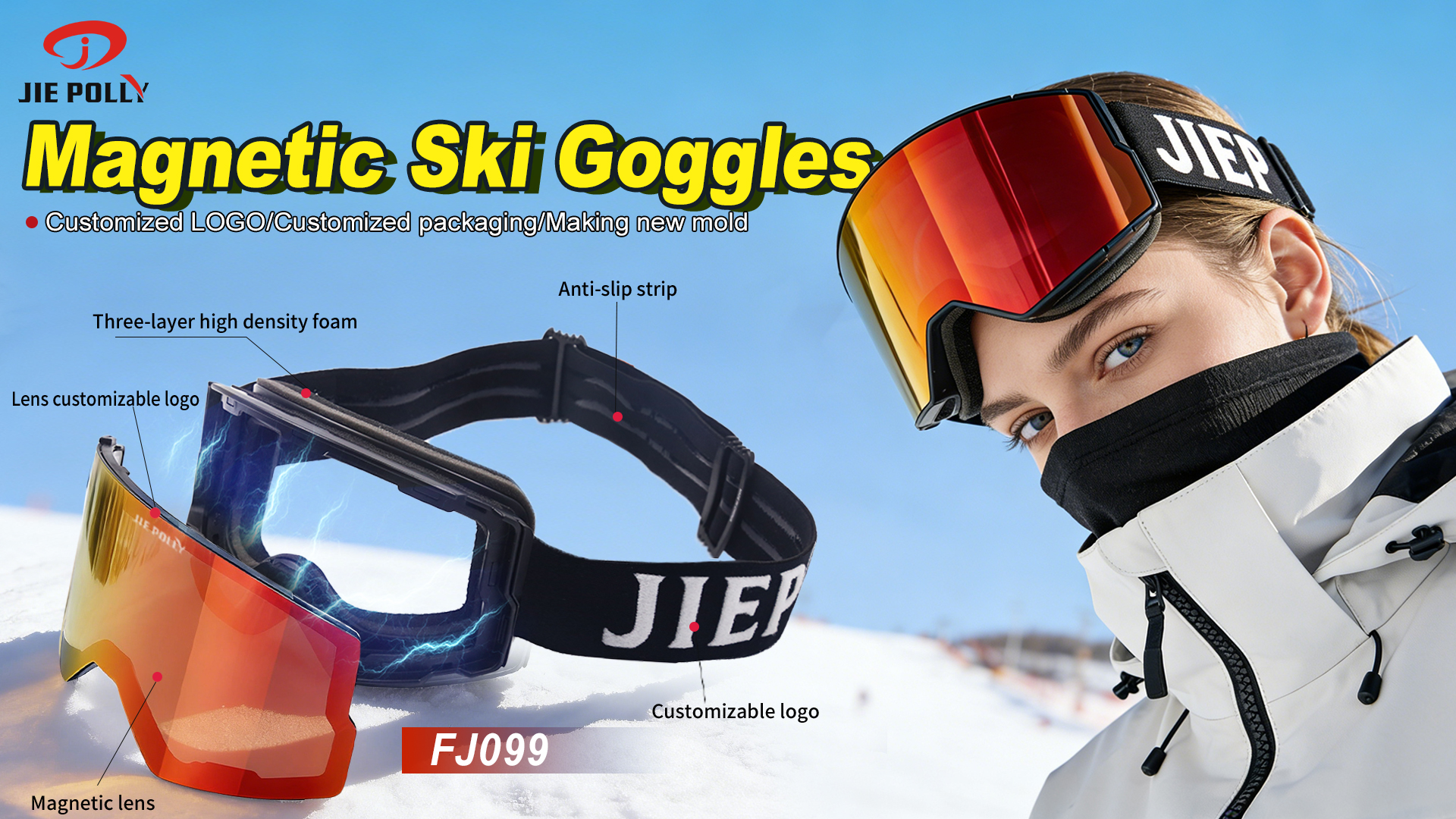 Magnetic.Ski Goggles
