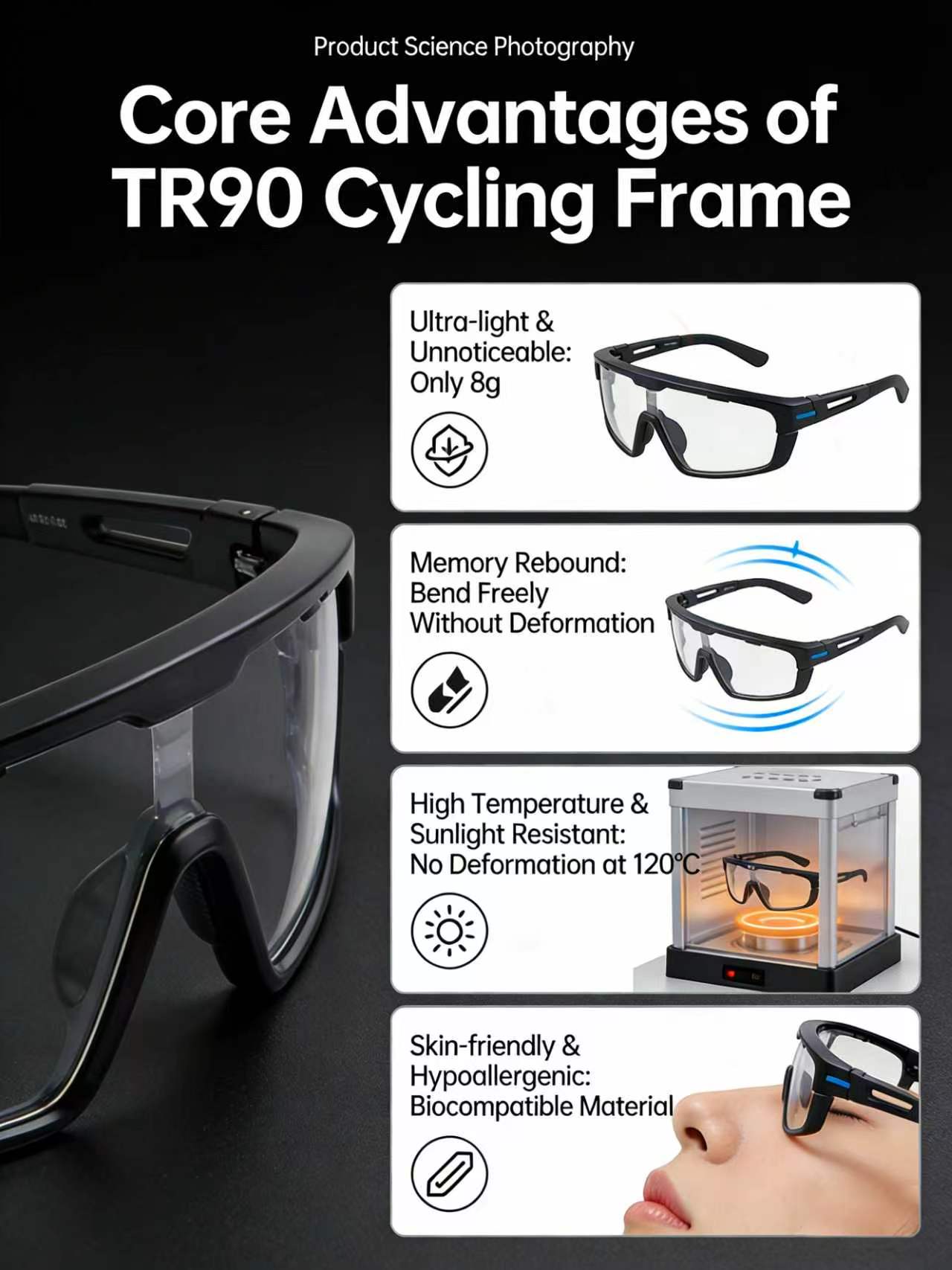 Advantages of TR90 Cycling Frame